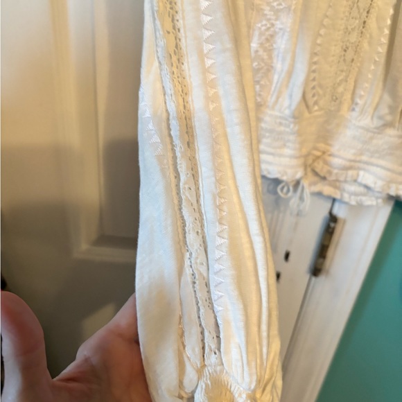 Free People Top Size XS COLOR :Cream So beautiful the detail is amazing. - Picture 4 of 7